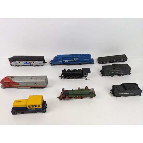Vintage Mixed Lot of 9 Estate Trains Untested Santa Fe Conrail Amtrak - Picture 3 of 11